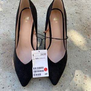 H&M black high heels
